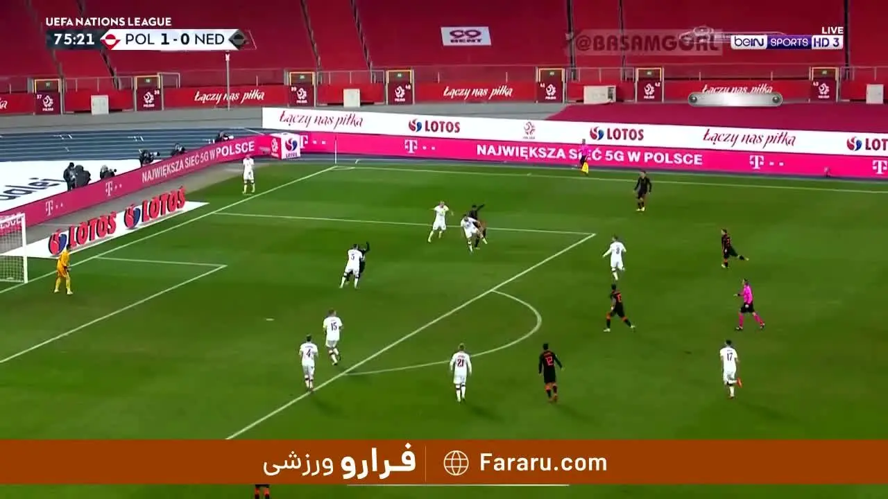 (ویدیو) خلاصه بازی لهستان 1 - 2 هلند 28 آبان 99