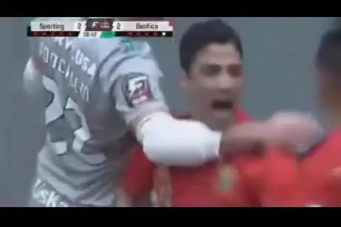 (ویدیو) خوشحالی عجیب حسین طیبی بعد از گلزنی مقابل قهرمان اروپا