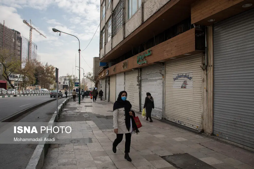 (تصاویر) بازار تجریش و بازار بزرگ تهران در روزهای محدودیت‌های کرونایی