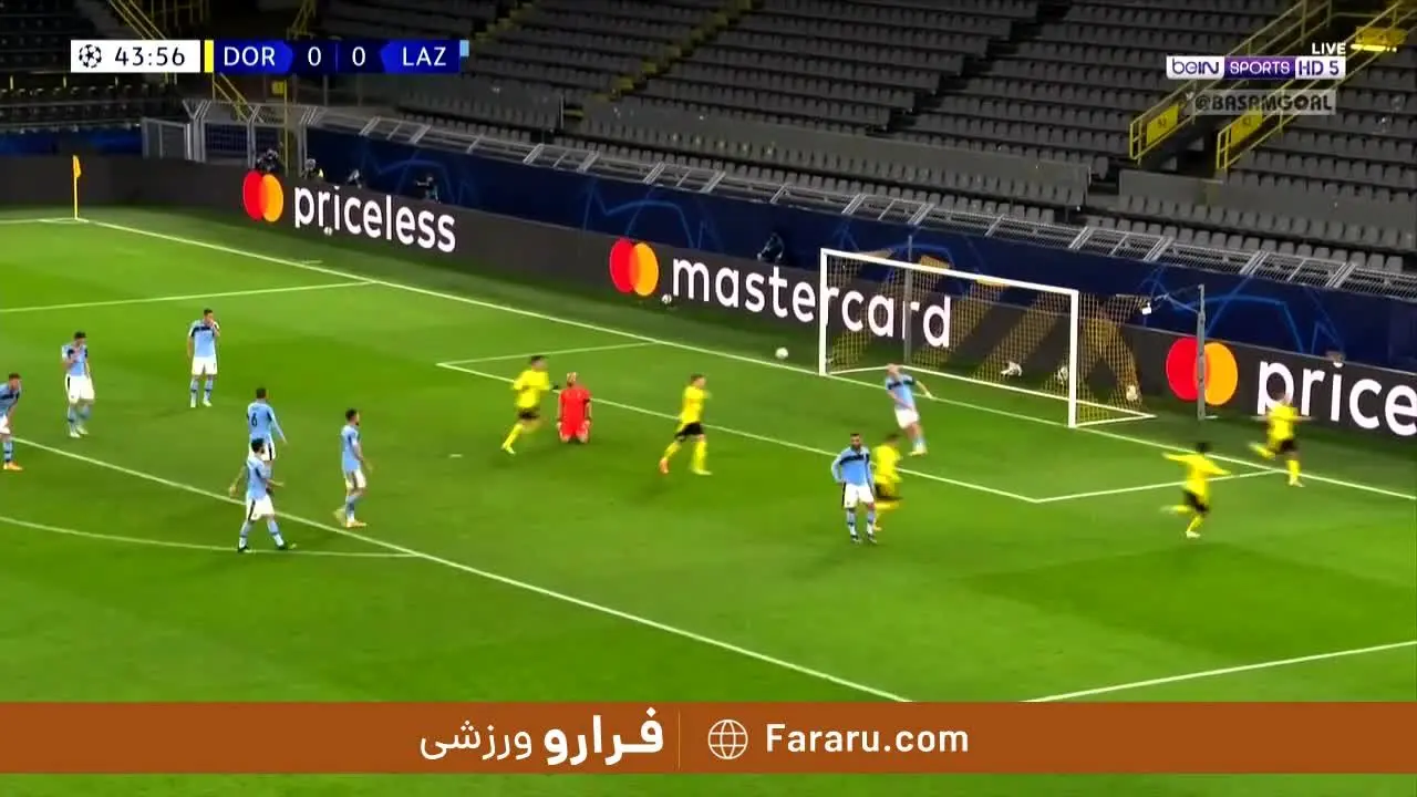 (ویدیو) خلاصه بازی دورتموند 1 - 1 لاتزیو 12 آذر 99