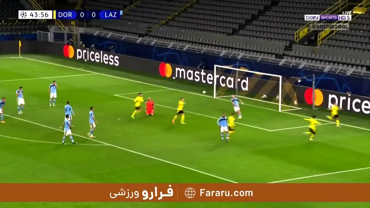 (ویدیو) خلاصه بازی دورتموند 1 - 1 لاتزیو 12 آذر 99
