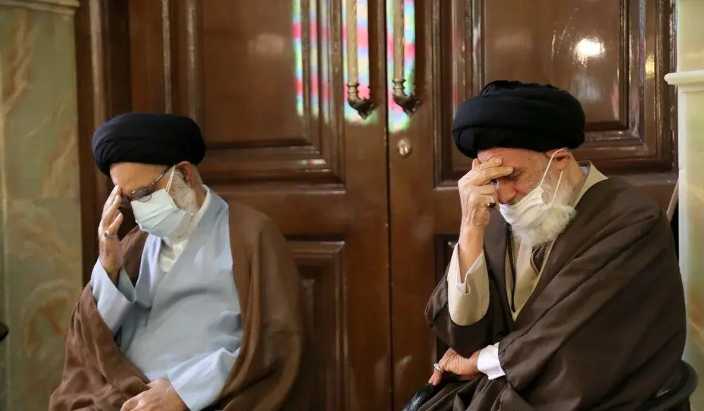 (تصاویر) تشییع پیکر آیت الله مدرسی یزدی در قم