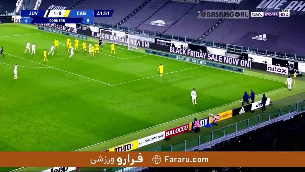 (ویدیو) خلاصه بازی یوونتوس 2 - 0 کالیاری 1 آذر 99