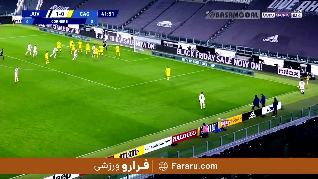 (ویدیو) خلاصه بازی یوونتوس 2 - 0 کالیاری 1 آذر 99