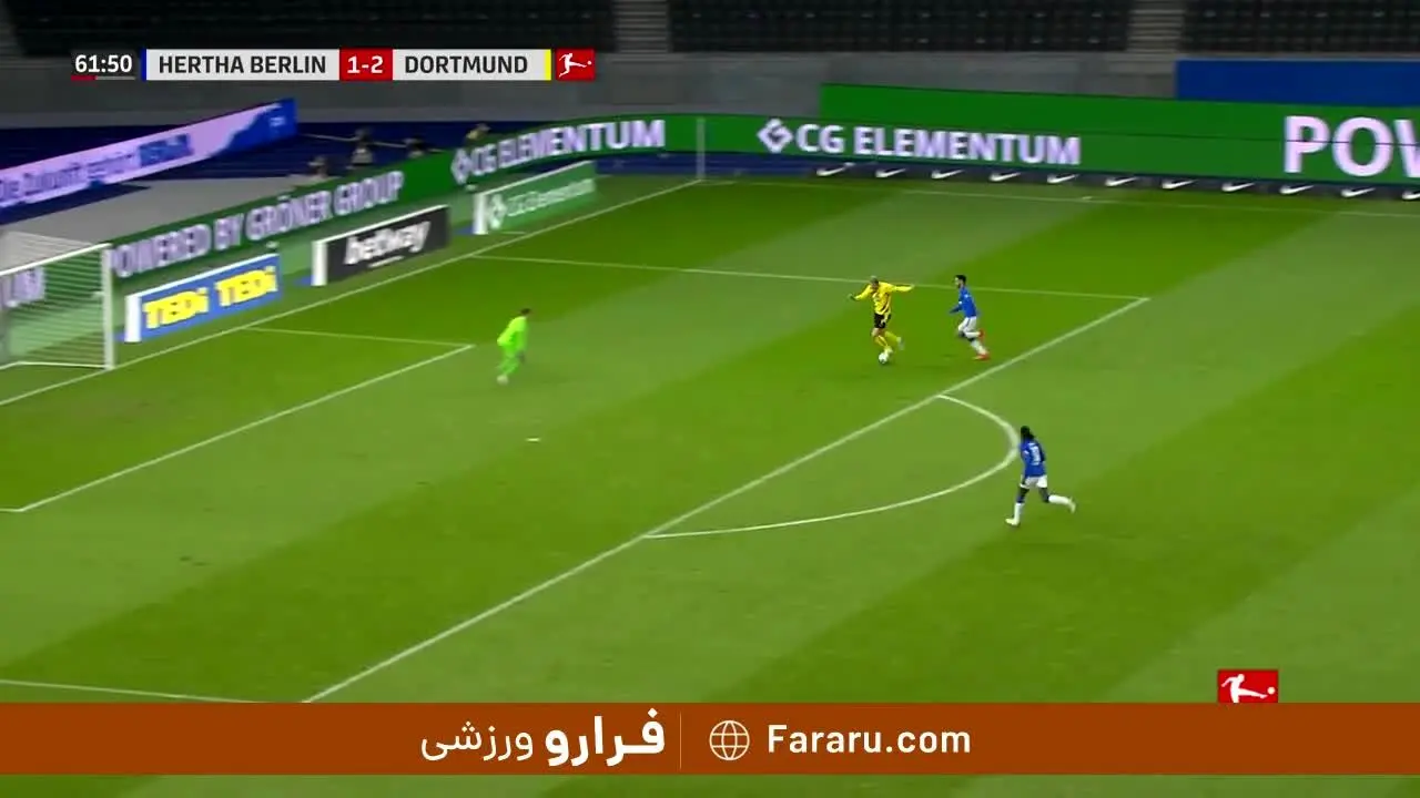 (ویدیو) خلاصه بازی هرتابرلین 2 - 5 دورتموند 1 آذر 99