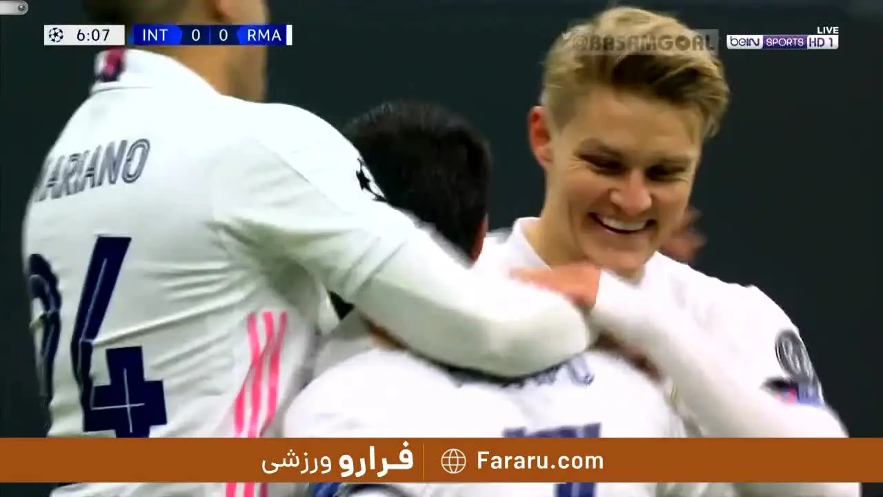 (ویدیو) خلاصه بازی اینتر 0 - 2 رئال مادرید 5 آذر 99
