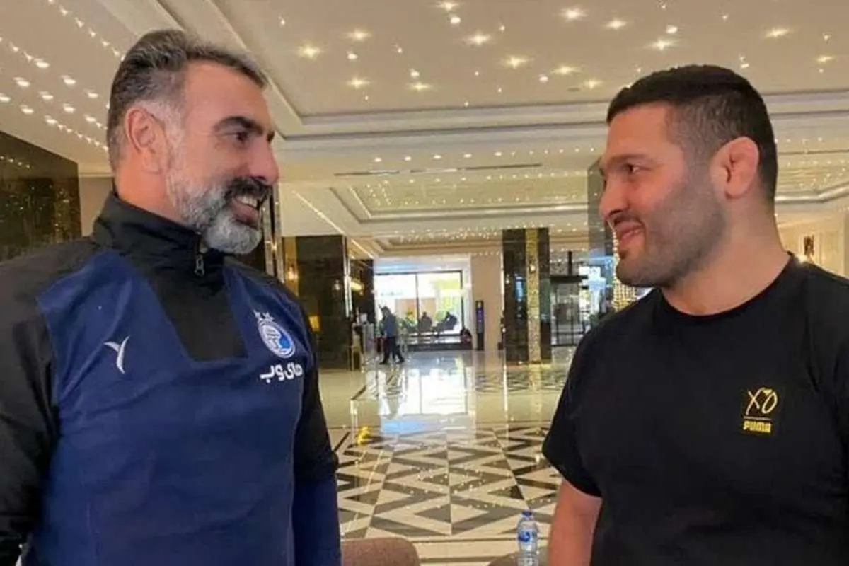 (عکس) برخورد جالب پلنگ جویبار با سرمربی استقلال