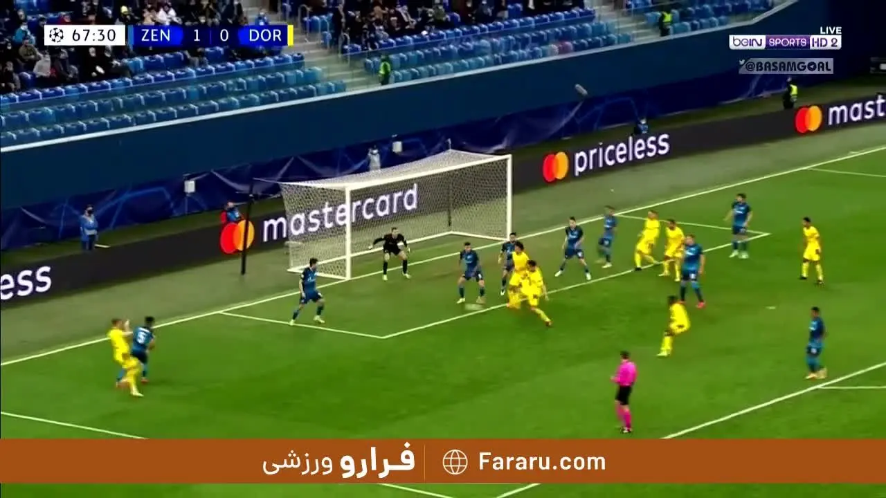 (ویدیو) خلاصه بازی زنیت 1 - 2 دورتموند 18 آذر 99