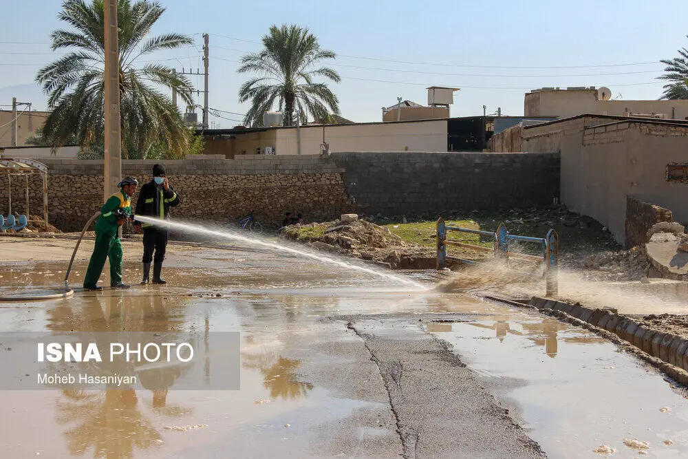 (تصاویر) مناطق سیل زده دشتستان