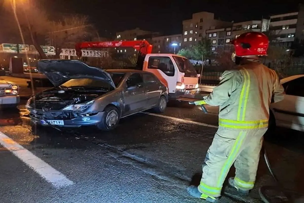 تصادف خونین چند خودرو در محور آبشناسان