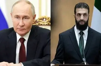  دیدار پوتین با جولانی در کاخ کرملین