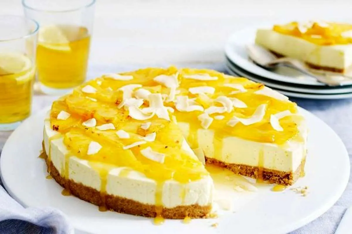 طرز تهیه چیز کیک آناناس بدون نیاز به فر
