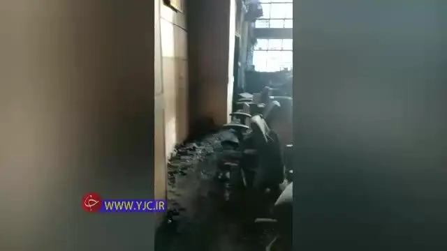 (ویدئو) بانک صادرات زاهدان در آتش سوخت