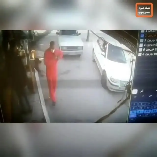 (ویدئو) سرقت عجیب سمند در پمپ بنزین شهر ملاثانی خوزستان