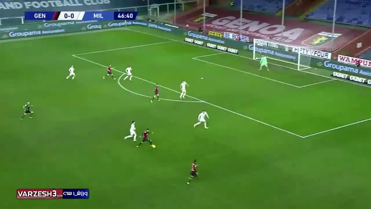 (ویدیو) خلاصه بازی جنوا 2 - 2 میلان 26 آذر 99