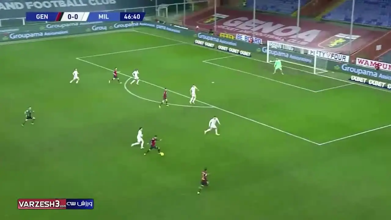 (ویدیو) خلاصه بازی جنوا 2 - 2 میلان 26 آذر 99