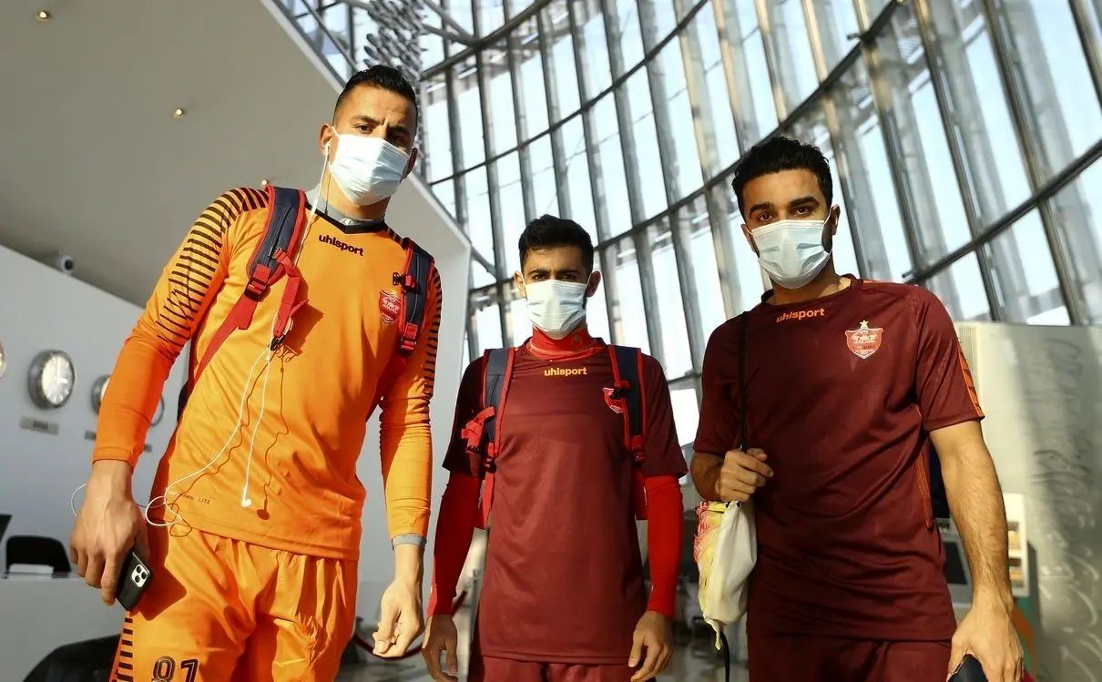 (تصاویر) تمرین پرسپولی در دوحه قطر