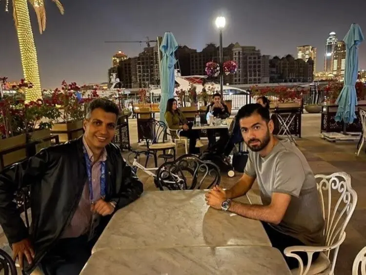 (عکس) ملاقات عادل و دوست صمیمی در قطر