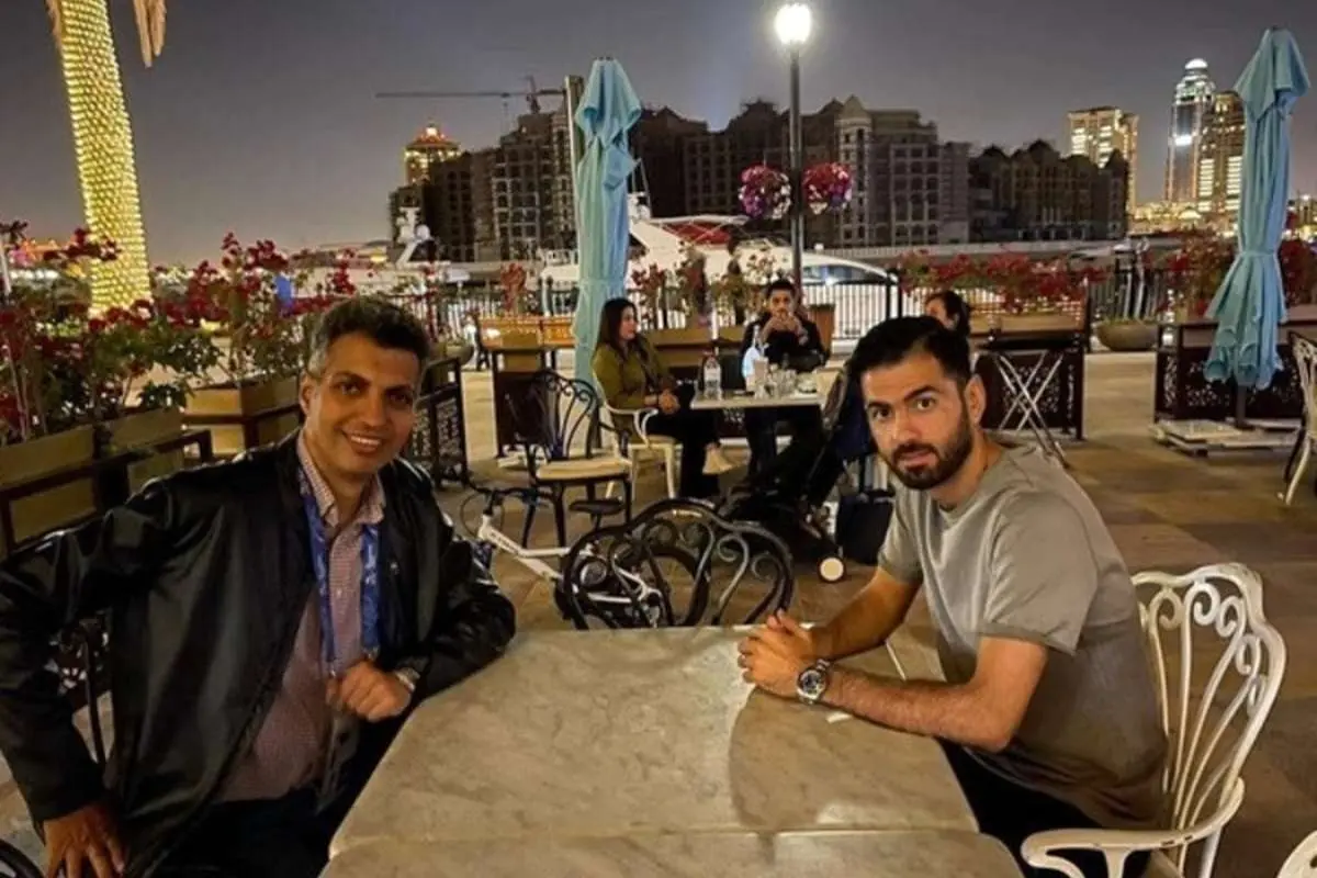 (عکس) ملاقات عادل و دوست صمیمی در قطر