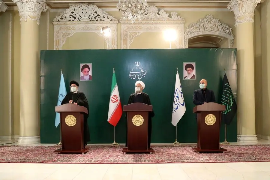 (تصاویر) نشست خبری سران قوا