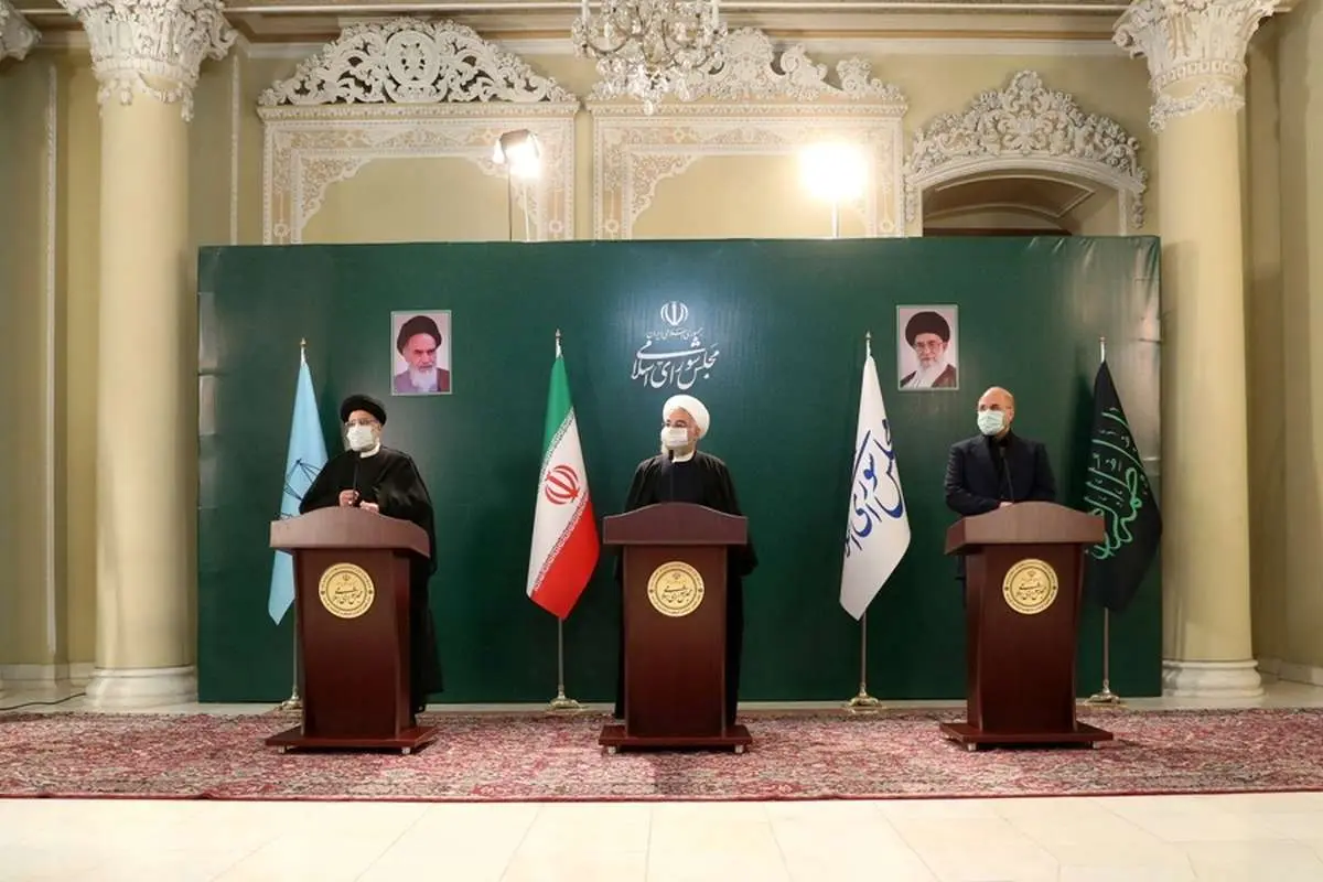 (تصاویر) نشست خبری سران قوا