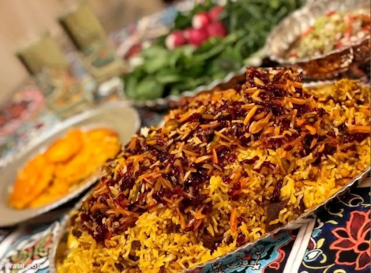 طرز تهیه قیمه شاه عباسی یا قیمه لا پلو با ته‌دیگ ته‌چینی
