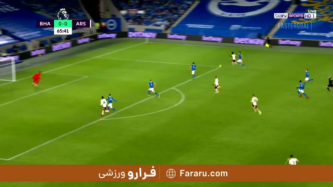 (ویدیو) خلاصه بازی برایتون 0 - 1 آرسنال 9 دی 99