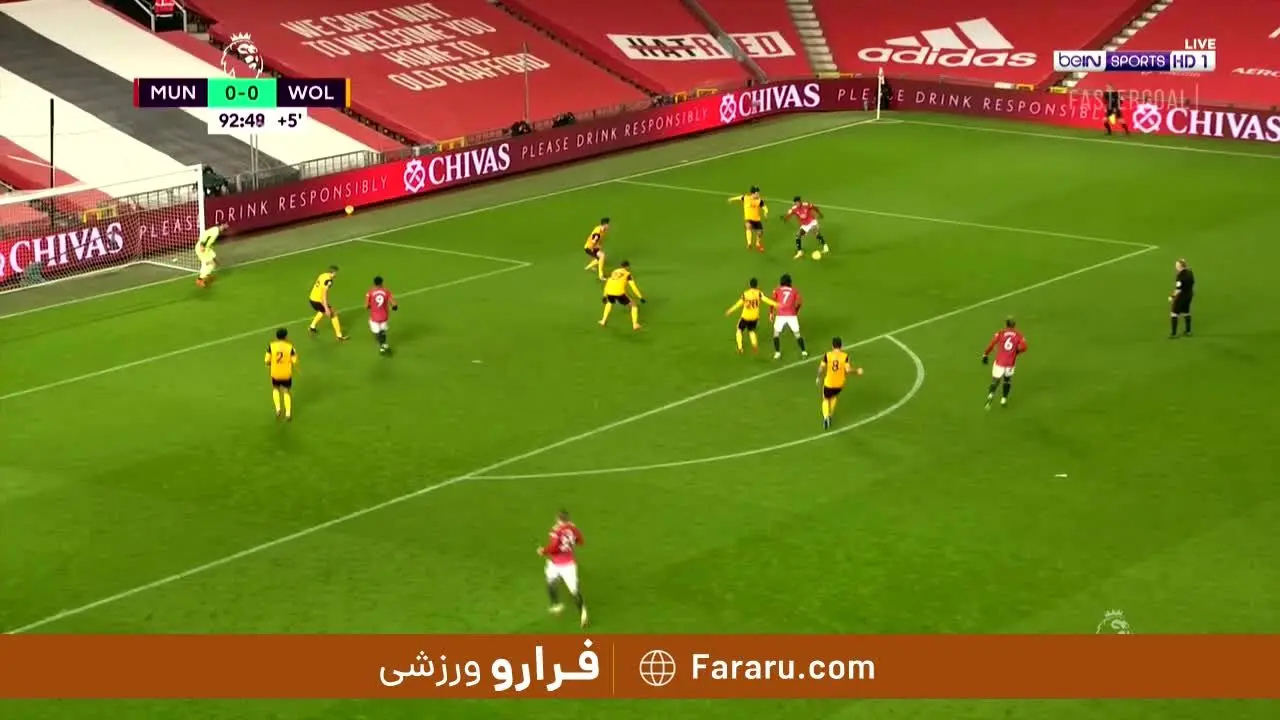 (ویدیو) خلاصه بازی منچستریونایتد 1 - 0 ولورهمپتون 9 دی 99