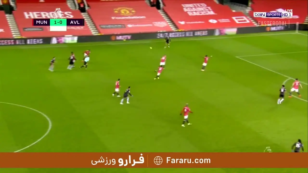 (ویدیو) خلاصه بازی منچستریونایتد 2 - 1 استون ویلا 12 دی 99