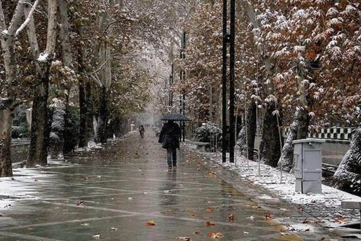 وضعیت آب و هوا امروز جمعه ۲۶ دی ۹۹؛ برف و باران در ۱۳ استان
