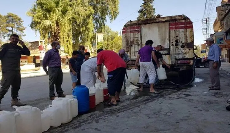 قطع آب آشامیدنی یک میلیون سوری توسط ترکیه