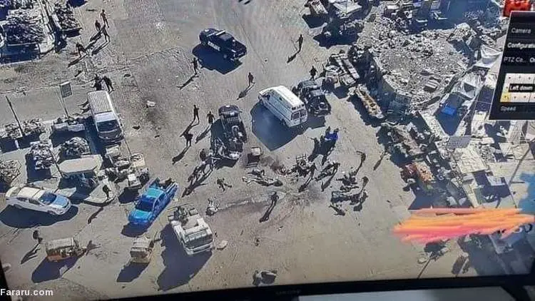 (ویدئو) لحظه وقوع انفجار انتحاری در بغداد