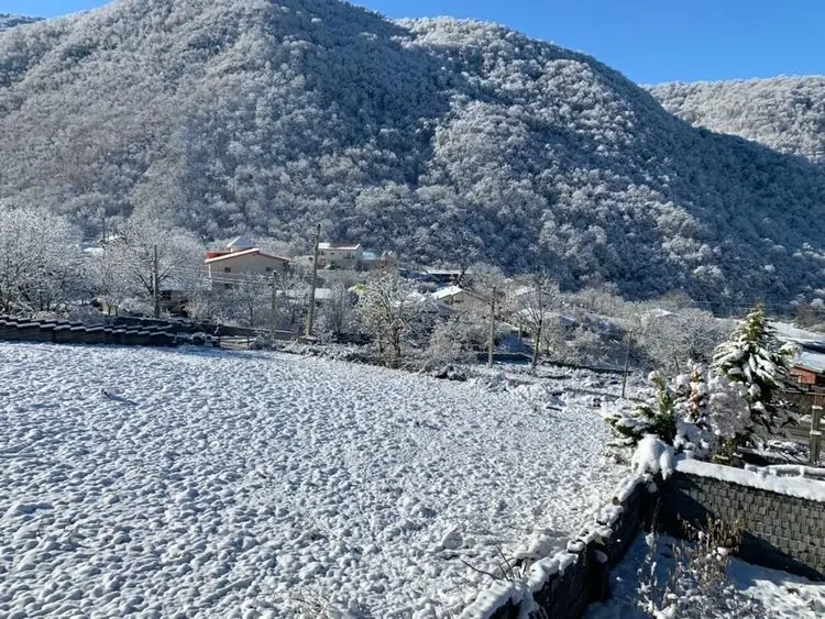 بارش برف ۸۰ سانتی‌متری در مازندران