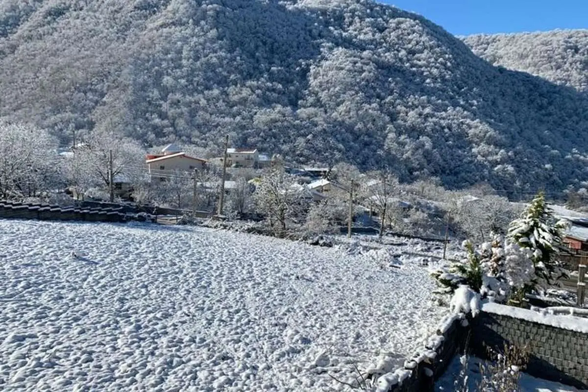 بارش برف ۸۰ سانتیمتری در مازندران