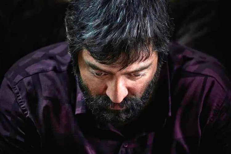 (تصویر) رونمایی از گریم بهرام رادان در فیلم جدید نرگس آبیار «ابلق»