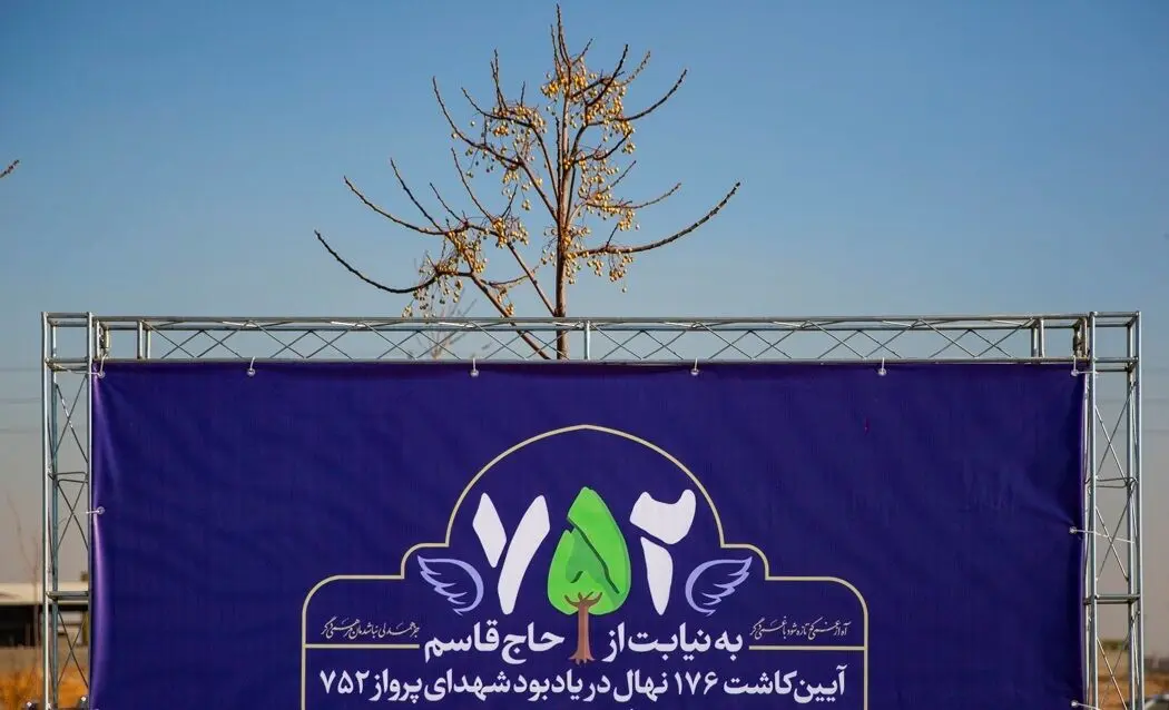 (تصاویر) کاشت ۱۷۶ نهال به یاد شهدای پرواز ۷۵۲