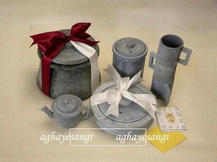 ظروف سنگی از دل کوه تا سر سفره