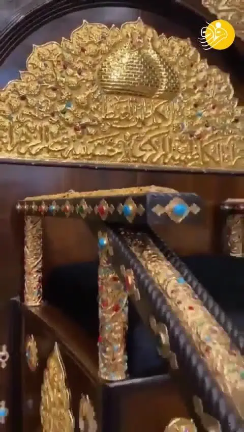 (ویدئو) جنجال تازه در عراق؛ منبر طلا در کاظمین خشم صدر را برانگیخت