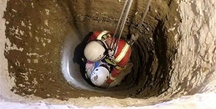 نجات مردی ۵۶ ساله پس از ۳ روز حبس در چاه