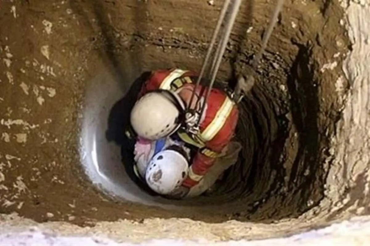 نجات مردی ۵۶ ساله پس از ۳ روز حبس در چاه
