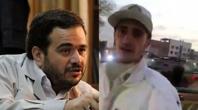 فیلم کامل‌ از سیلی زدن عنابستانی به سرباز راهور
