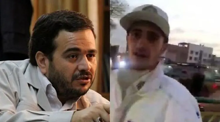 فیلم کامل‌ از سیلی زدن عنابستانی به سرباز راهور