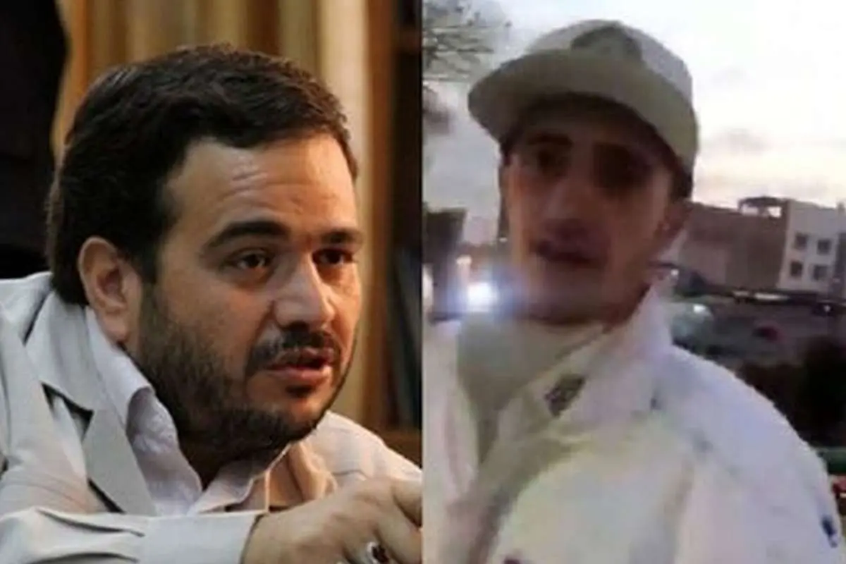 فیلم کامل از سیلی زدن عنابستانی به سرباز راهور