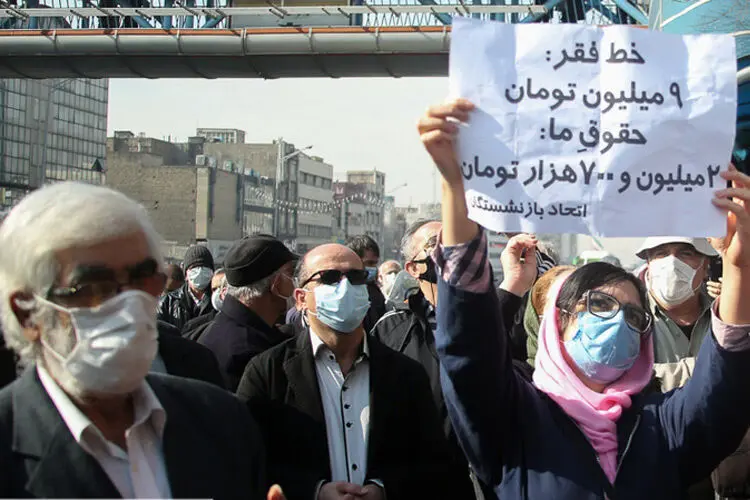 (تصاویر) تجمع سراسری بازنشستگان تامین‌اجتماعی