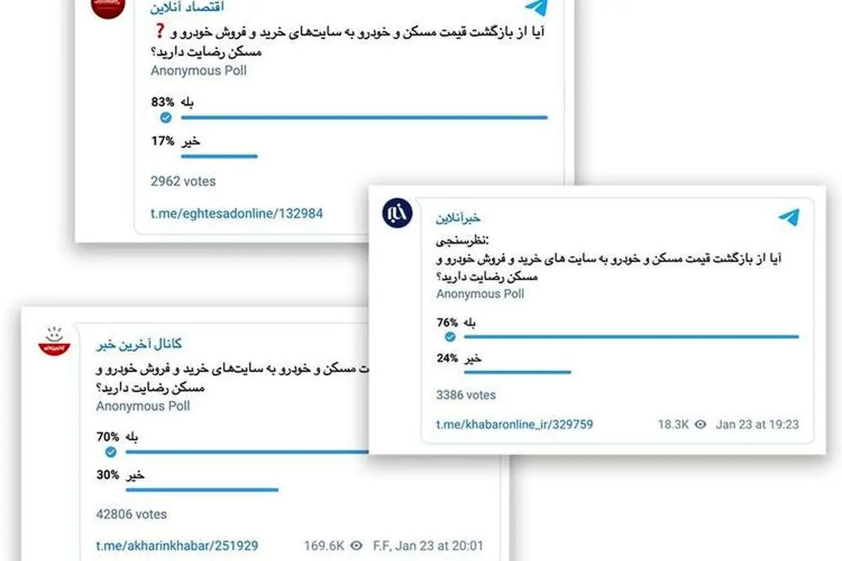 رضایت افکار عمومی از بازگشت قیمت‌ها به آگهی‌های اینترنتی