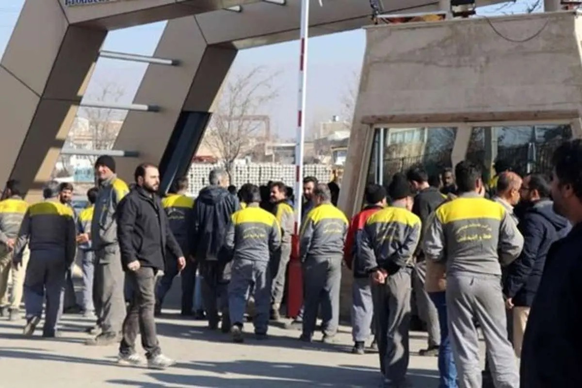 (ویدئو) اعتصاب کارگران تهران جنوب در ماهشهر خوزستان