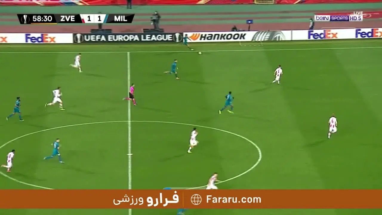 (ویدیو) خلاصه بازی ستاره سرخ 2 - 2 میلان 30 بهمن 99