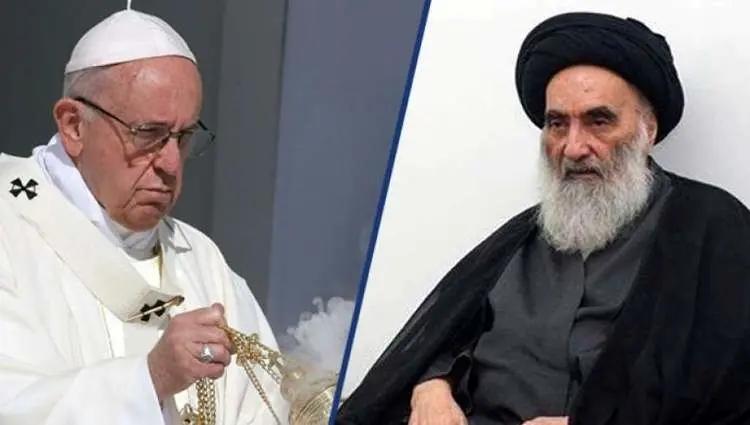 اهداف دیدار پاپ با آیت‌الله سیستانی
