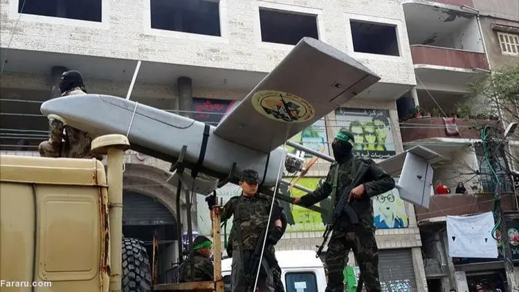(ویدئو) سرنگونی دو پهپاد اسرائیل در غزه