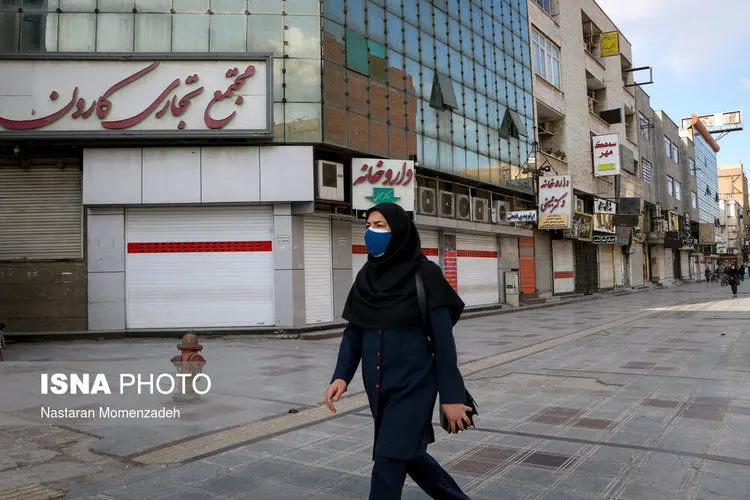 (تصاویر) تعطیلی اصناف اهواز در پی تشدید وضعیت قرمز